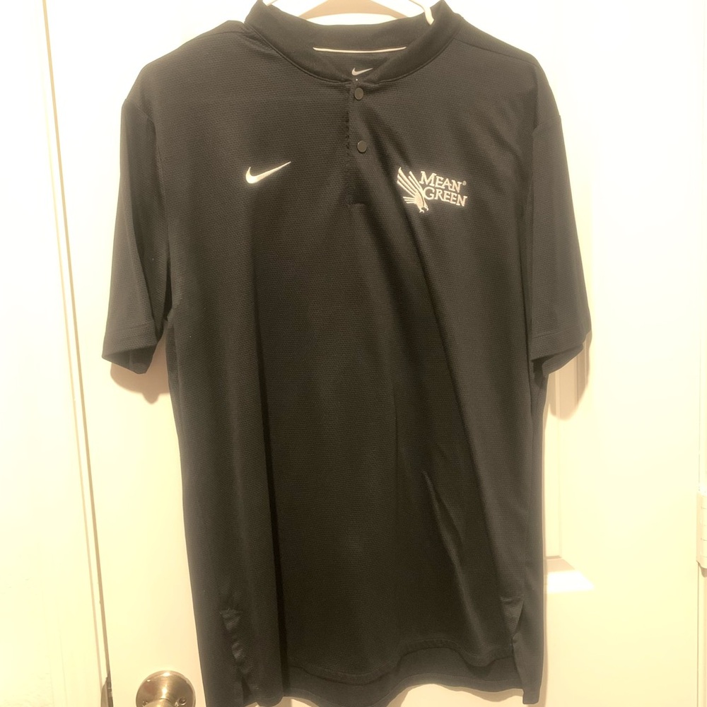 North Texas Nike no Collar Polo